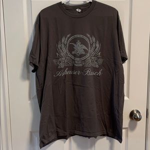 Anheuser Busch Beer Dk grey Tshirt 2XL 100% cotton